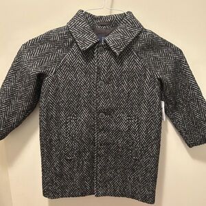 GAP Black and White Herringbone Jacket